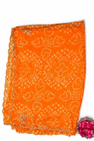 Bandhani Saree in Vibrant Yellow