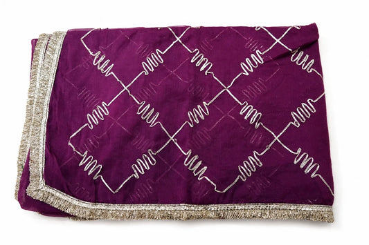 Gota Patti Saree in Magenta Color
